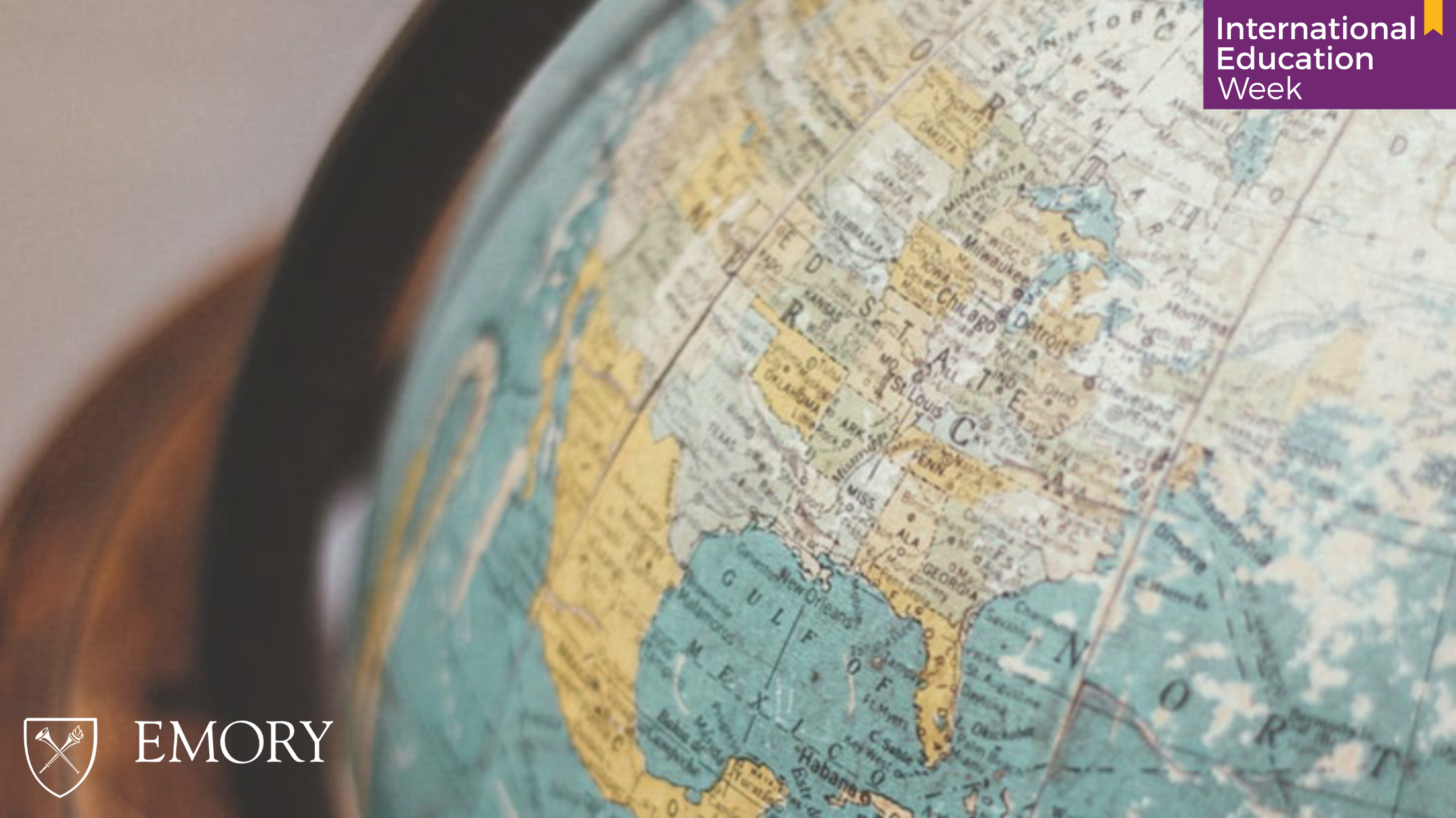 A close-up photograph of a globe.